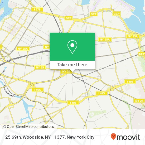 25 69th, Woodside, NY 11377 map