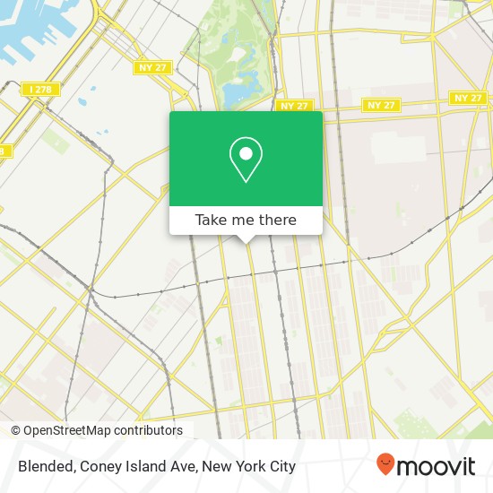 Mapa de Blended, Coney Island Ave