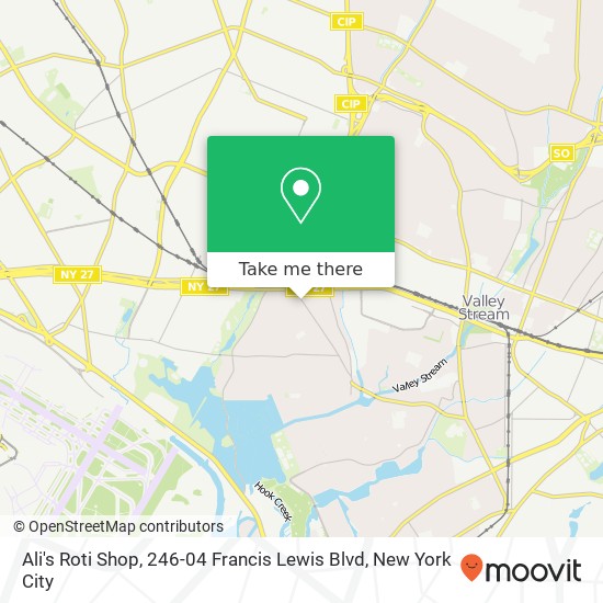 Ali's Roti Shop, 246-04 Francis Lewis Blvd map