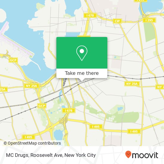 Mapa de MC Drugs, Roosevelt Ave