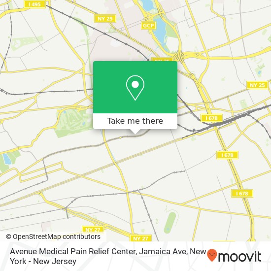 Mapa de Avenue Medical Pain Relief Center, Jamaica Ave