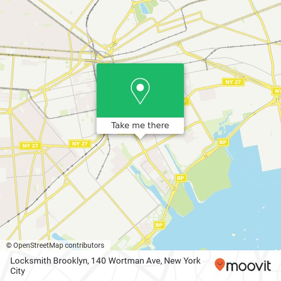 Locksmith Brooklyn, 140 Wortman Ave map