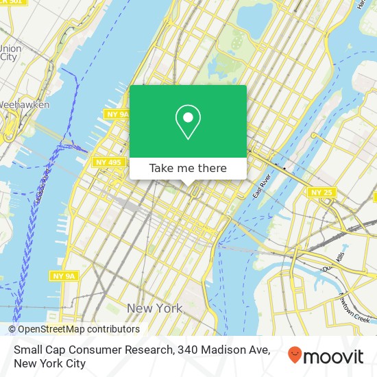 Small Cap Consumer Research, 340 Madison Ave map