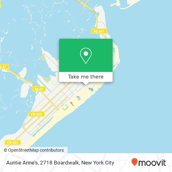 Auntie Anne's, 2718 Boardwalk map