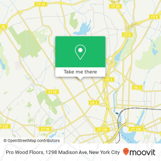 Pro Wood Floors, 1298 Madison Ave map