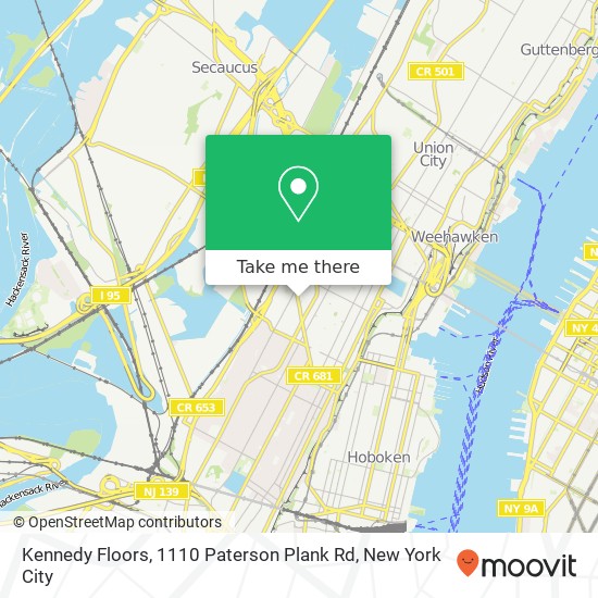 Kennedy Floors, 1110 Paterson Plank Rd map