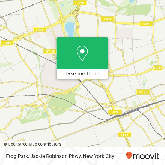 Mapa de Frog Park, Jackie Robinson Pkwy