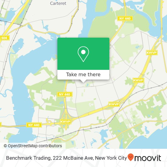 Mapa de Benchmark Trading, 222 McBaine Ave