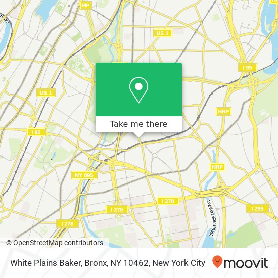 White Plains Baker, Bronx, NY 10462 map