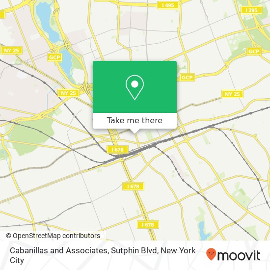 Cabanillas and Associates, Sutphin Blvd map