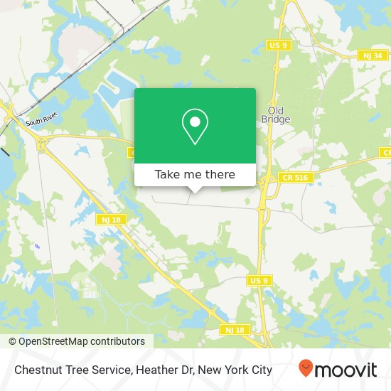 Mapa de Chestnut Tree Service, Heather Dr