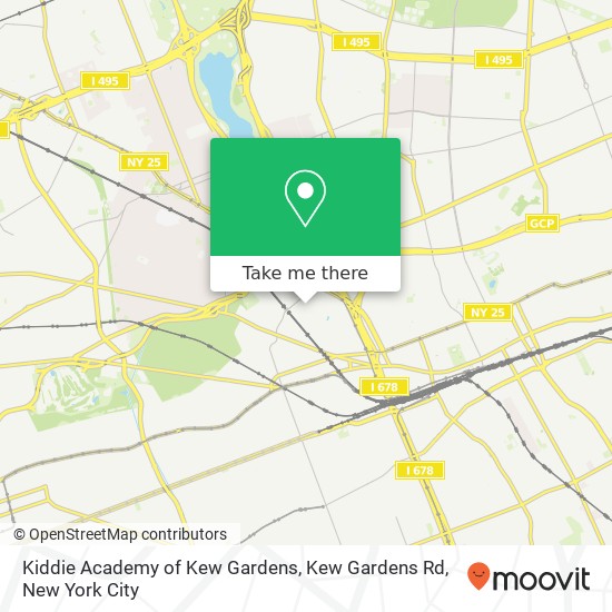 Kiddie Academy of Kew Gardens, Kew Gardens Rd map
