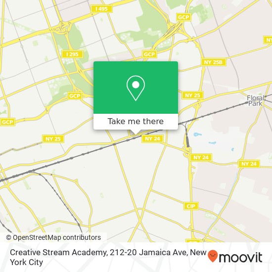 Mapa de Creative Stream Academy, 212-20 Jamaica Ave