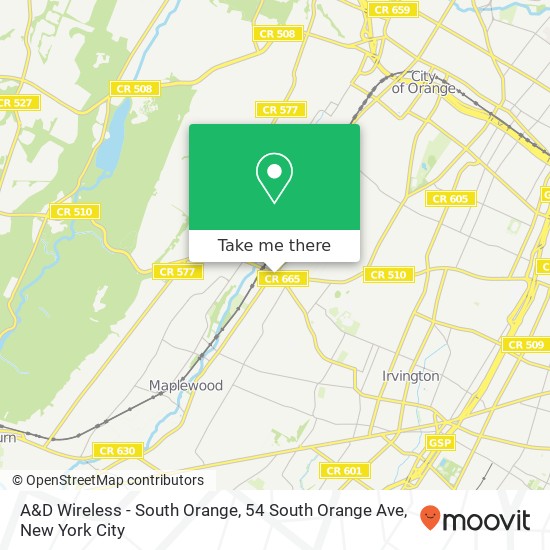 A&D Wireless - South Orange, 54 South Orange Ave map