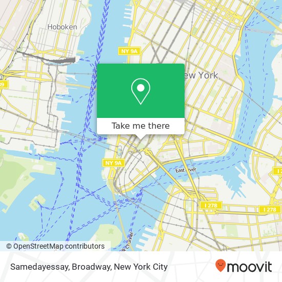 Mapa de Samedayessay, Broadway