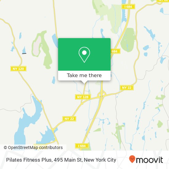 Mapa de Pilates Fitness Plus, 495 Main St