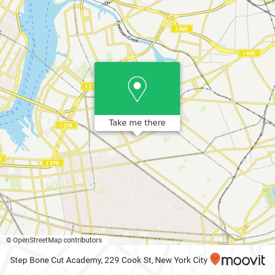 Mapa de Step Bone Cut Academy, 229 Cook St