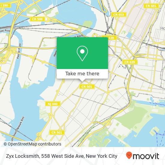 Zyx Locksmith, 558 West Side Ave map