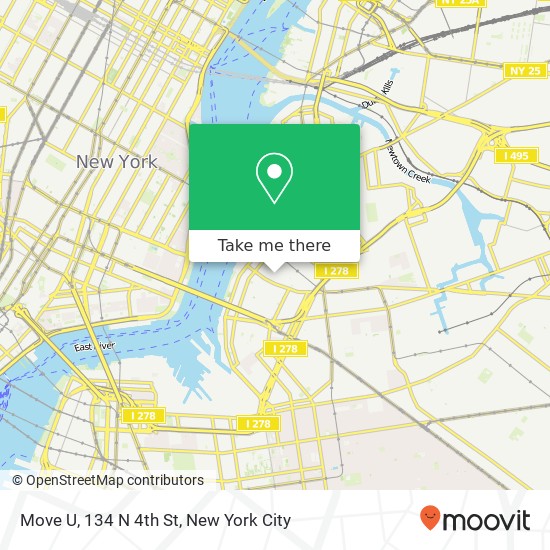 Move U, 134 N 4th St map