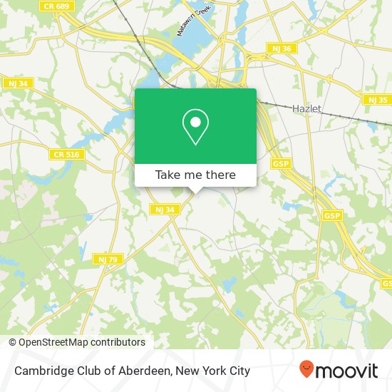 Cambridge Club of Aberdeen map