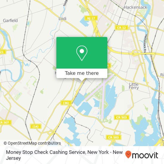 Mapa de Money Stop Check Cashing Service