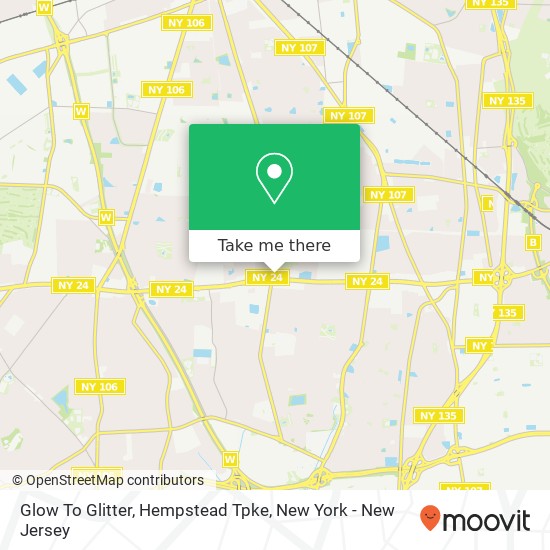 Mapa de Glow To Glitter, Hempstead Tpke