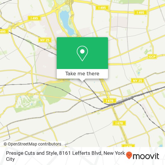Presige Cuts and Style, 8161 Lefferts Blvd map
