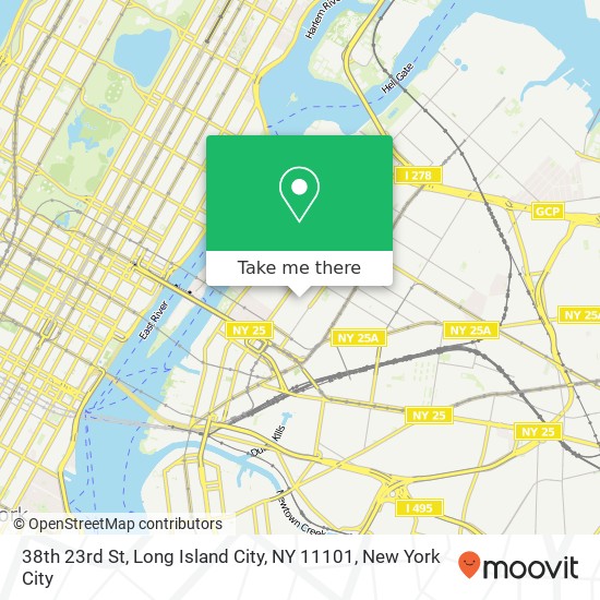 Mapa de 38th 23rd St, Long Island City, NY 11101