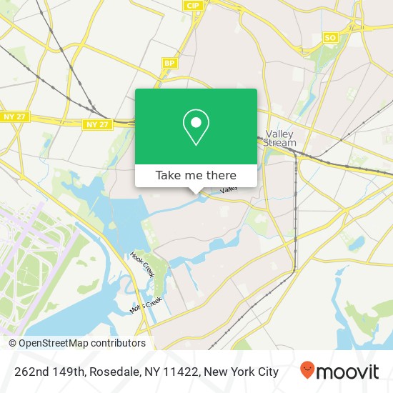 Mapa de 262nd 149th, Rosedale, NY 11422