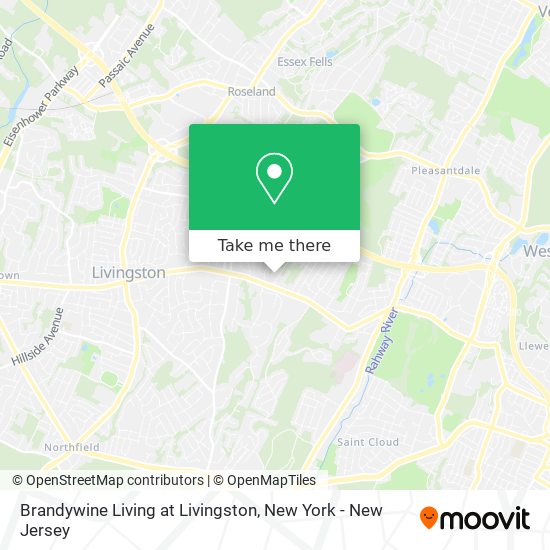 Brandywine Living at Livingston map