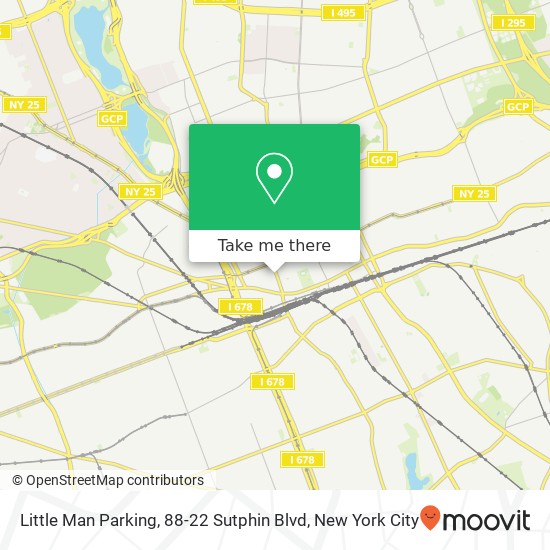 Mapa de Little Man Parking, 88-22 Sutphin Blvd
