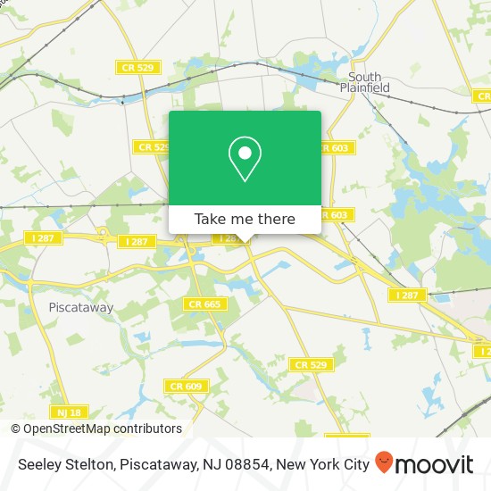 Mapa de Seeley Stelton, Piscataway, NJ 08854