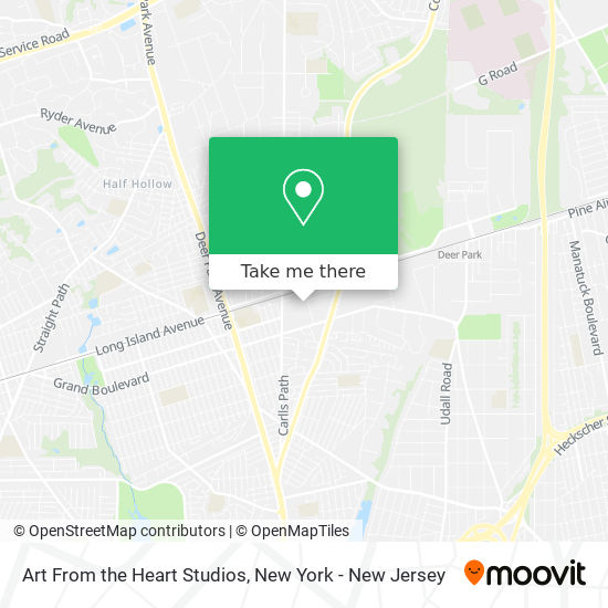 Mapa de Art From the Heart Studios