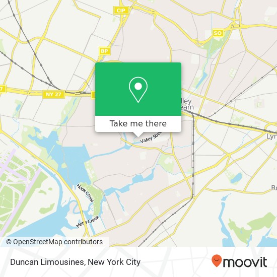 Duncan Limousines map