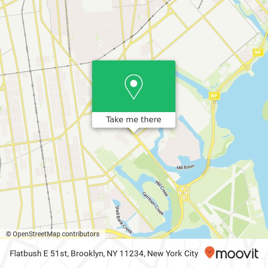 Flatbush E 51st, Brooklyn, NY 11234 map