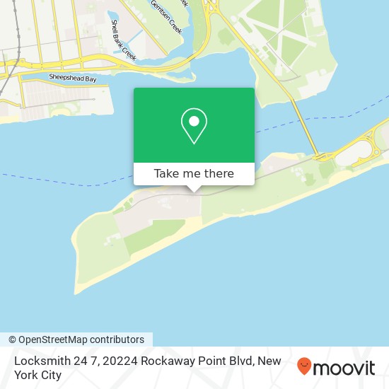 Mapa de Locksmith 24 7, 20224 Rockaway Point Blvd