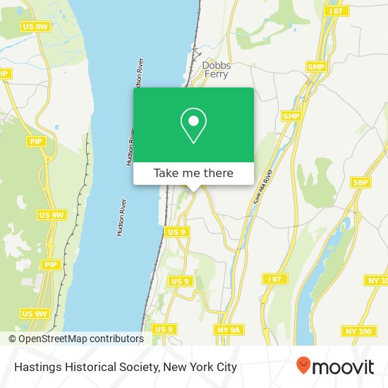 Hastings Historical Society map