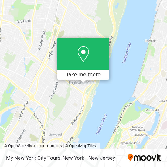 Mapa de My New York City Tours