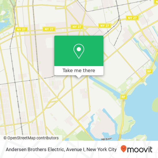 Andersen Brothers Electric, Avenue I map