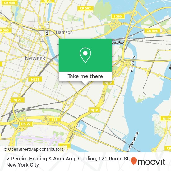 V Pereira Heating & Amp Amp Cooling, 121 Rome St map