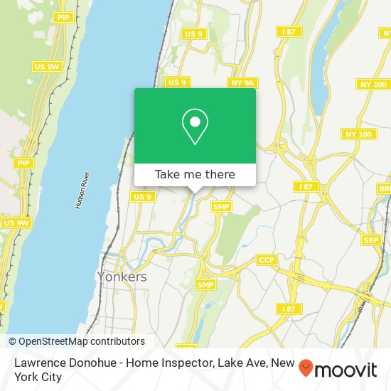 Mapa de Lawrence Donohue - Home Inspector, Lake Ave