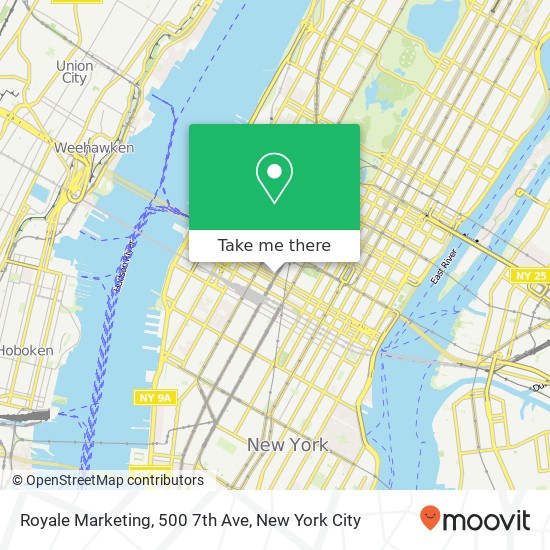 Mapa de Royale Marketing, 500 7th Ave
