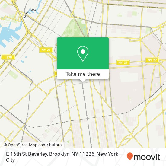 E 16th St Beverley, Brooklyn, NY 11226 map