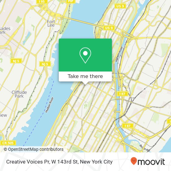 Mapa de Creative Voices Pr, W 143rd St