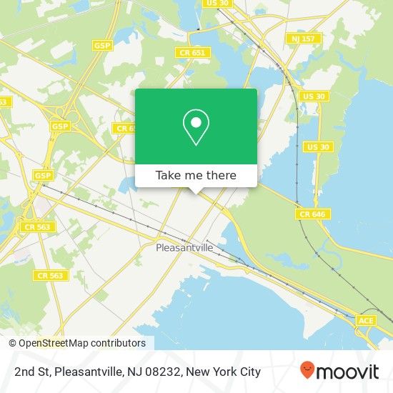 Mapa de 2nd St, Pleasantville, NJ 08232