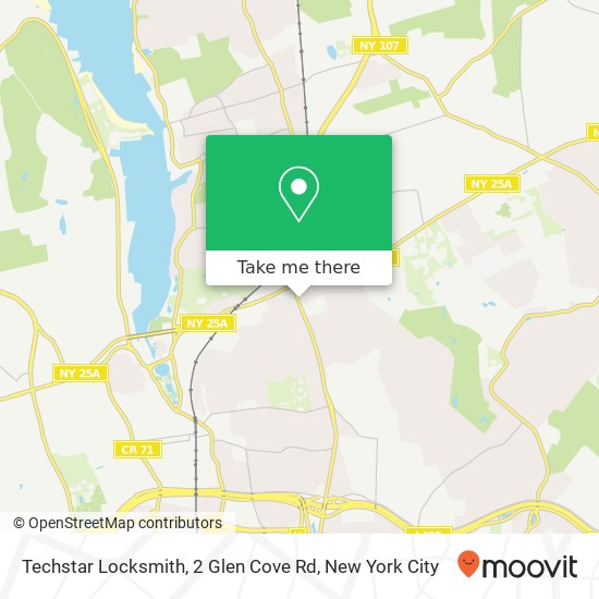 Mapa de Techstar Locksmith, 2 Glen Cove Rd