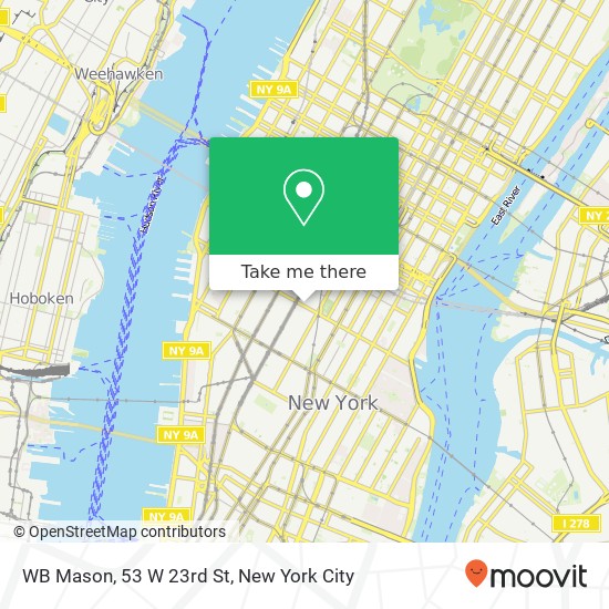 Mapa de WB Mason, 53 W 23rd St