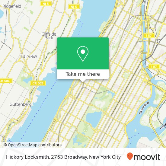 Mapa de Hickory Locksmith, 2753 Broadway