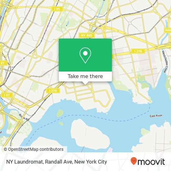 NY Laundromat, Randall Ave map