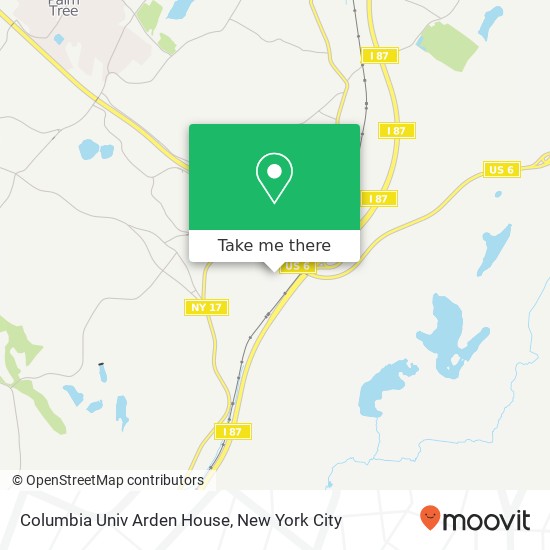 Columbia Univ Arden House map